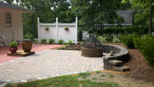 Load image into Gallery viewer, waterfeature retainer wall patio outdoor kitchen New construction Low Voltage Lighting Landscaping Landscapes Irrigation Hardscaping Glade fireplace firepit faux rock Fairfield curb Cumberland county Crossville Landscaping Crossville concrete