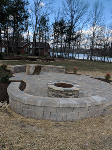 waterfeature retainer wall patio outdoor kitchen New construction Low Voltage Lighting Landscaping Landscapes Irrigation Hardscaping Glade fireplace firepit faux rock Fairfield curb Cumberland county Crossville Landscaping Crossville concrete