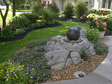 Load image into Gallery viewer, waterfeature retainer wall patio outdoor kitchen New construction Low Voltage Lighting Landscaping Landscapes Irrigation Hardscaping Glade fireplace firepit faux rock Fairfield curb Cumberland county Crossville Landscaping Crossville concrete