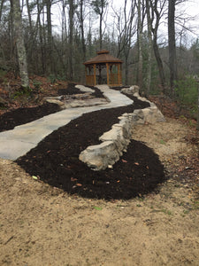 waterfeature retainer wall patio outdoor kitchen New construction Low Voltage Lighting Landscaping Landscapes Irrigation Hardscaping Glade fireplace firepit faux rock Fairfield curb Cumberland county Crossville Landscaping Crossville concrete