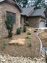 Load image into Gallery viewer, waterfeature retainer wall patio outdoor kitchen New construction Low Voltage Lighting Landscaping Landscapes Irrigation Hardscaping Glade fireplace firepit faux rock Fairfield curb Cumberland county Crossville Landscaping Crossville concrete