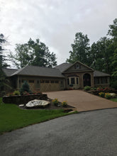 Load image into Gallery viewer, waterfeature retainer wall patio outdoor kitchen New construction Low Voltage Lighting Landscaping Landscapes Irrigation Hardscaping Glade fireplace firepit faux rock Fairfield curb Cumberland county Crossville Landscaping Crossville concrete