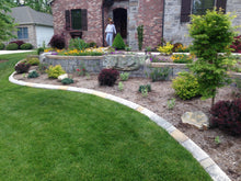 Load image into Gallery viewer, waterfeature retainer wall patio outdoor kitchen New construction Low Voltage Lighting Landscaping Landscapes Irrigation Hardscaping Glade fireplace firepit faux rock Fairfield curb Cumberland county Crossville Landscaping Crossville concrete